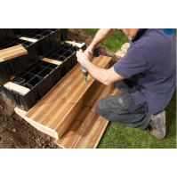 MODULESCA, Kit 3 lambourdes bois prêtes à l'emploi