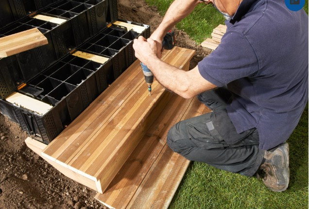 MODULESCA, Kit 3 lambourdes bois prêtes à l'emploi