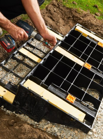 MODULESCA, Kit 3 lambourdes bois prêtes à l'emploi
