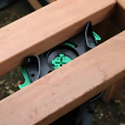 Plot autonivelant EASIO, Terrasse Bois, H 130-230 mm
