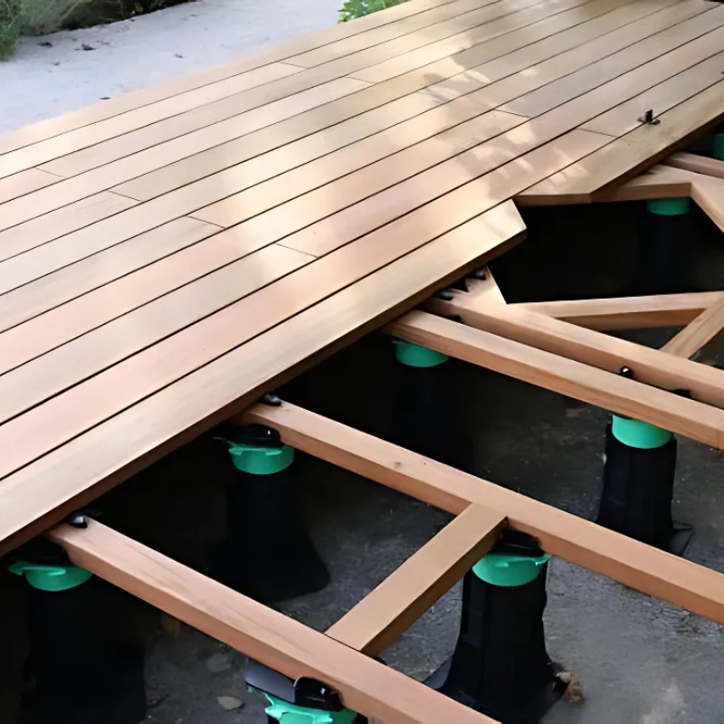 Plot autonivelant EASIO, Terrasse Bois, H 130-230 mm