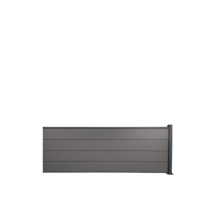 MCFENCE Anthracite, Clôture composite à platine, [H 0.65 m]