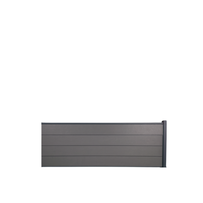 MCFENCE Anthracite, Clôture composite à sceller, [H 0.65 m]
