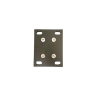 MCFENCE Anthracite, Platine pour poteau clôture multiangle