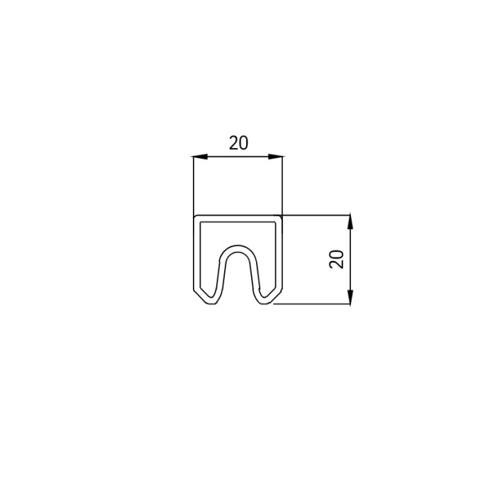 MCFENCE Anthracite, Profil supérieur de clôture