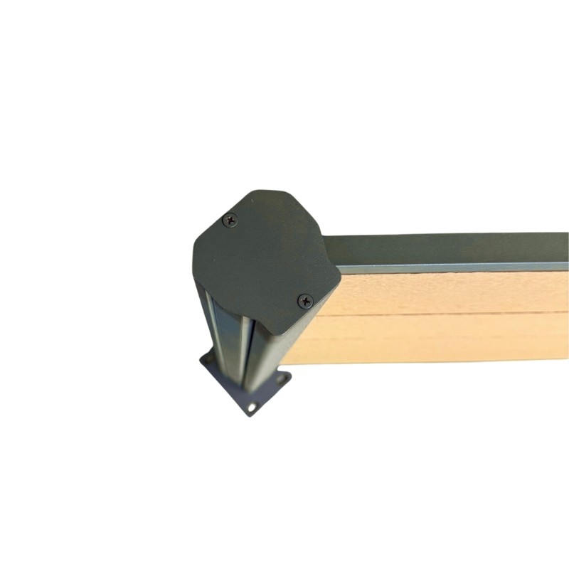 MCFENCE Anthracite, Clôture composite à platine, [H 0.95 m]