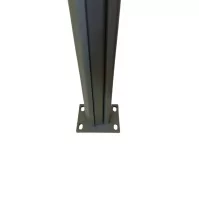 MCFENCE Anthracite, Poteau clôture multiangle à sceller [H 1.85m]