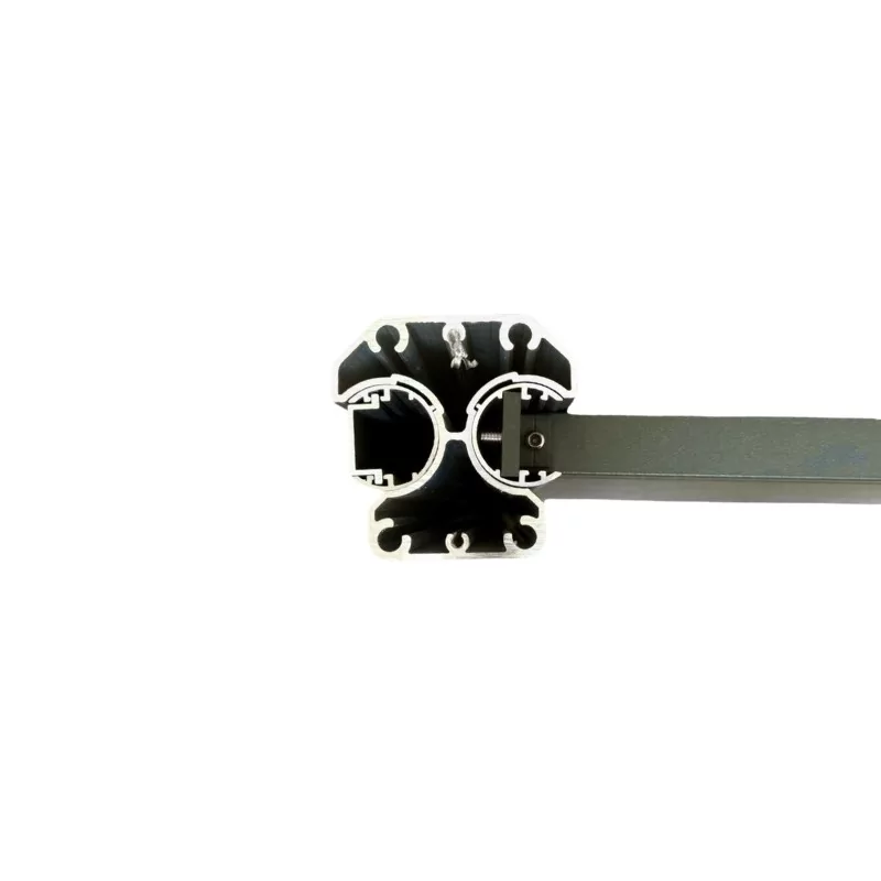 MCFENCE Anthracite, Poteau clôture multiangle à sceller [H 1.85m]
