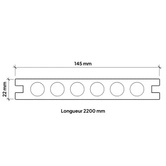 MCDECK Antique, Lame composite semi-pleine