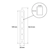 MCFENCE Anthracite, Clôture composite à sceller, [H 1.40 m]
