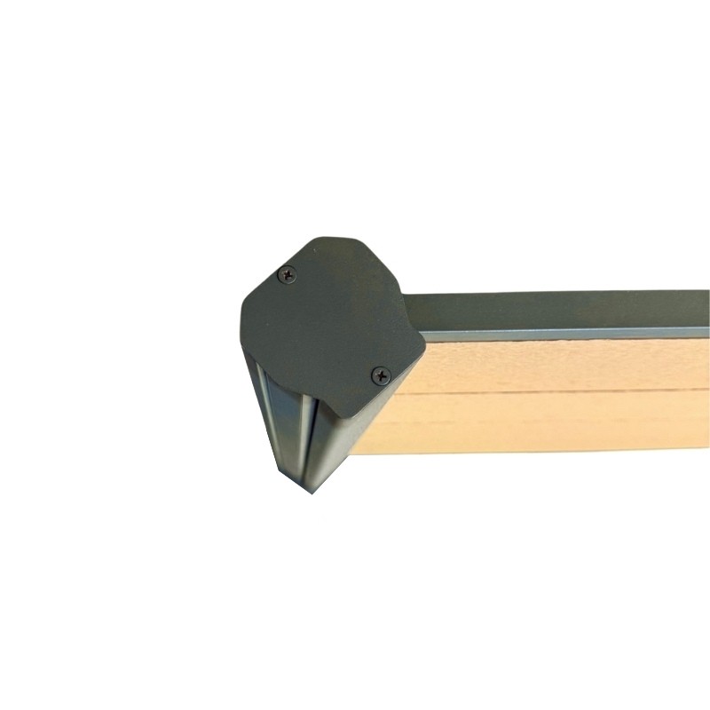 MCFENCE Anthracite, Clôture composite à sceller, [H 0.95 m]