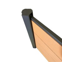 MCFENCE Anthracite, Clôture composite à sceller, [H 1.85 m]