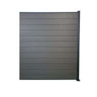 MCFENCE Anthracite, Clôture composite à platine, [H 1.85 m]