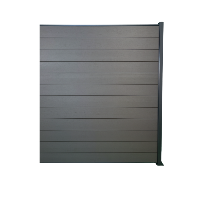 MCFENCE Anthracite, Clôture composite à platine, [H 1.85 m]