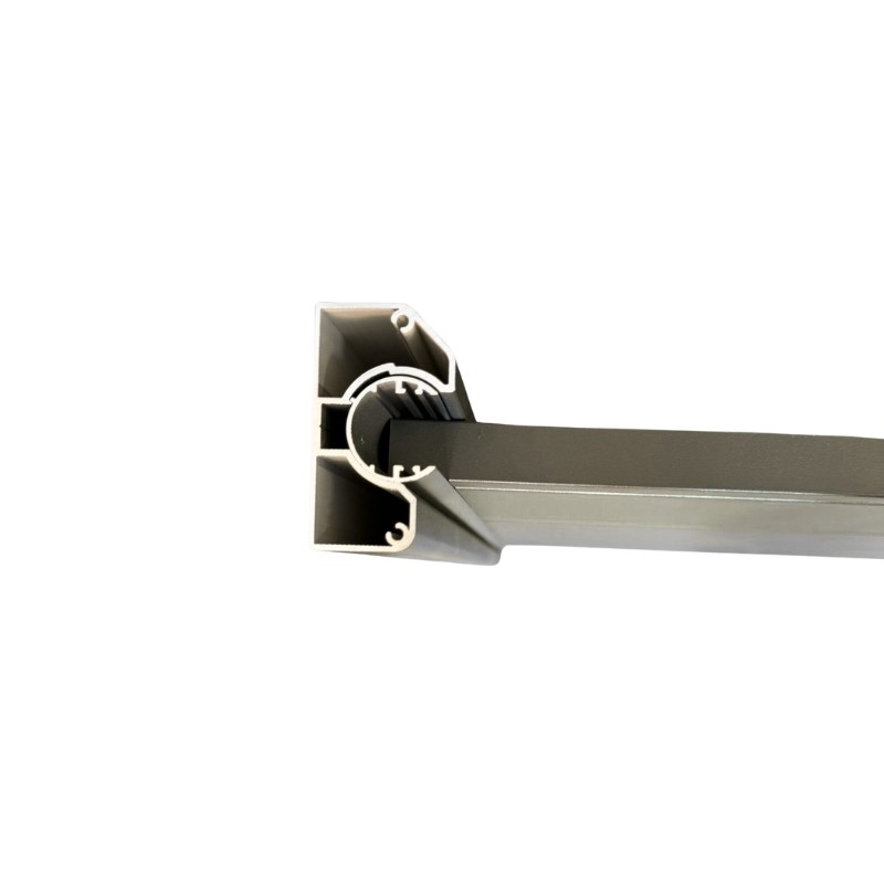 MCFENCE Anthracite, Poteau mural multiangle, [H 1.40m]