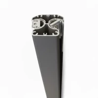 MCFENCE Anthracite, Poteau clôture multiangle à sceller [H 1.85m]