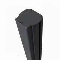 MCFENCE Anthracite, Poteau clôture multiangle à sceller [H 1.85m]