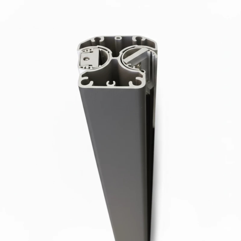 MCFENCE Anthracite, Poteau clôture multiangle [H 1.85m]