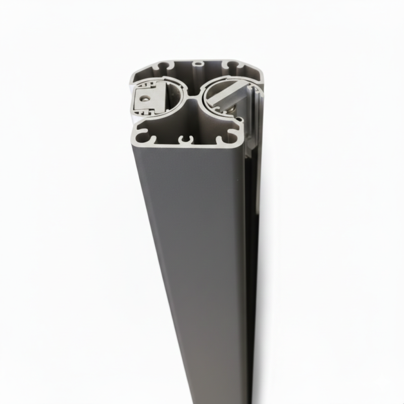 MCFENCE Anthracite, Poteau clôture multiangle [H 0.95m]