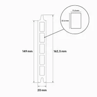 MCFENCE Anthracite, Clôture composite à platine, [H 1.25 m]