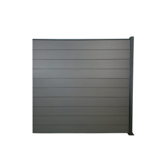MCFENCE Anthracite, Clôture composite à platine, [H 1.55 m]