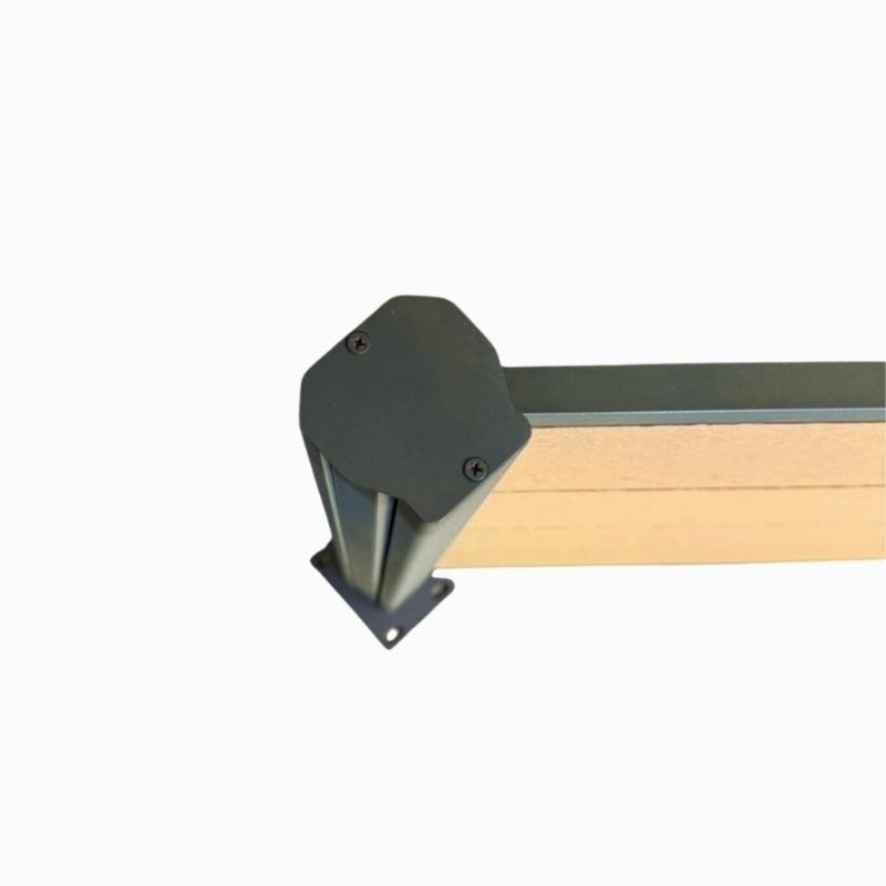 MCFENCE Anthracite, Clôture composite à platine, [H 1.55 m]