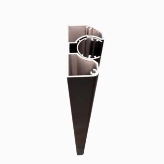 MCFENCE Anthracite, Poteau mural multiangle, [H 1.25m]