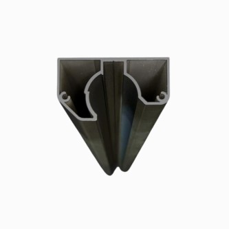 MCFENCE Anthracite, Poteau mural multiangle, [H 1.25m]