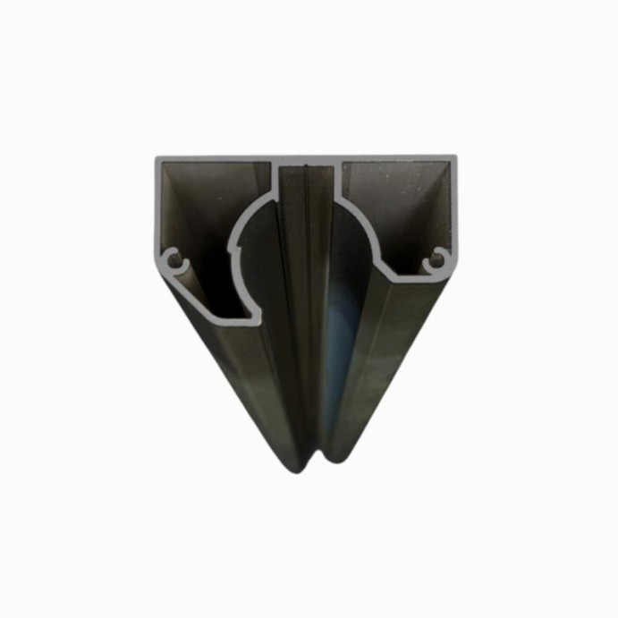 MCFENCE Anthracite, Poteau mural multiangle, [H 1.25m]