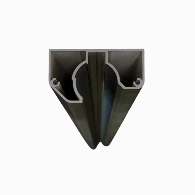 MCFENCE Anthracite, Poteau mural multiangle, [H 1.25m]