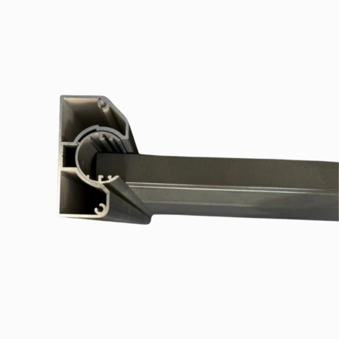 MCFENCE Anthracite, Poteau mural multiangle, [H 1.55m]