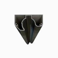 MCFENCE Anthracite, Poteau mural multiangle, [H 1.25m]