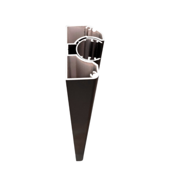 MCFENCE Anthracite, Poteau mural multiangle, [H 1.55m]