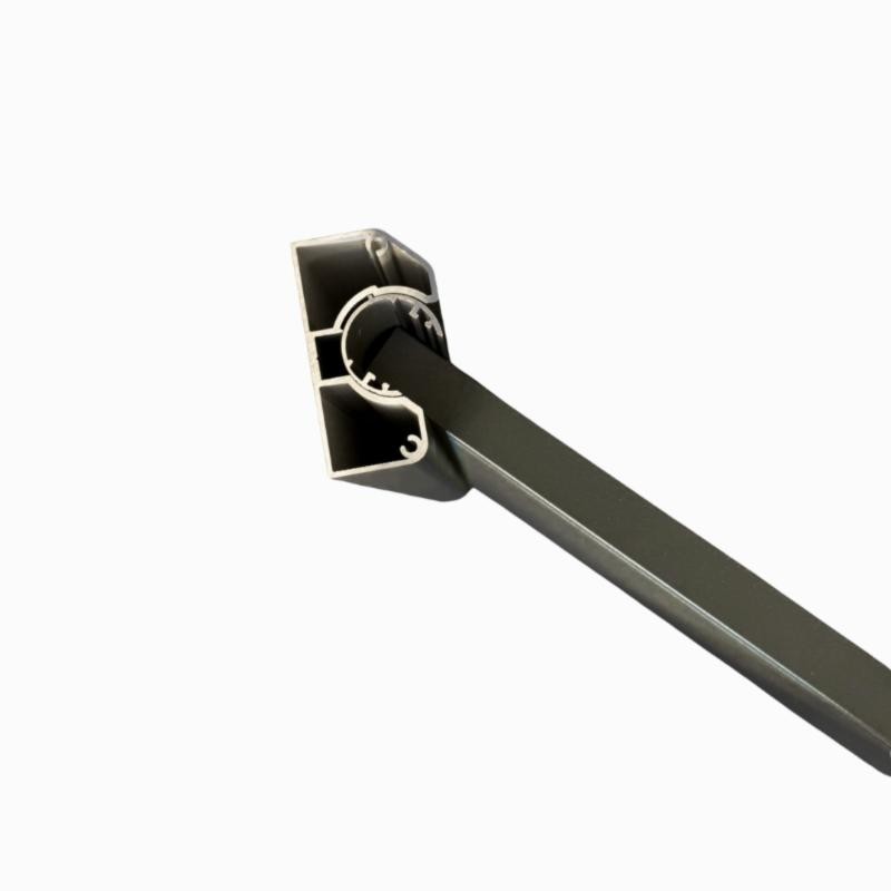 MCFENCE Anthracite, Poteau mural multiangle, [H 0.95m]
