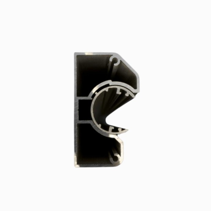 MCFENCE Anthracite, Poteau mural multiangle, [H 0.95m]