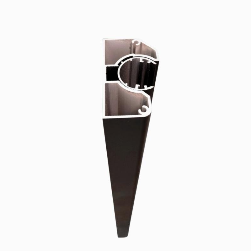 MCFENCE Anthracite, Poteau mural multiangle, [H 1.40m]