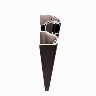 MCFENCE Anthracite, Poteau mural multiangle, [H 1.40m]
