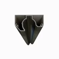 MCFENCE Anthracite, Poteau mural multiangle, [H 1.40m]