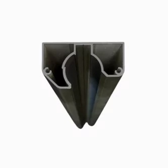 MCFENCE Anthracite, Poteau mural multiangle, [H 1.40m]