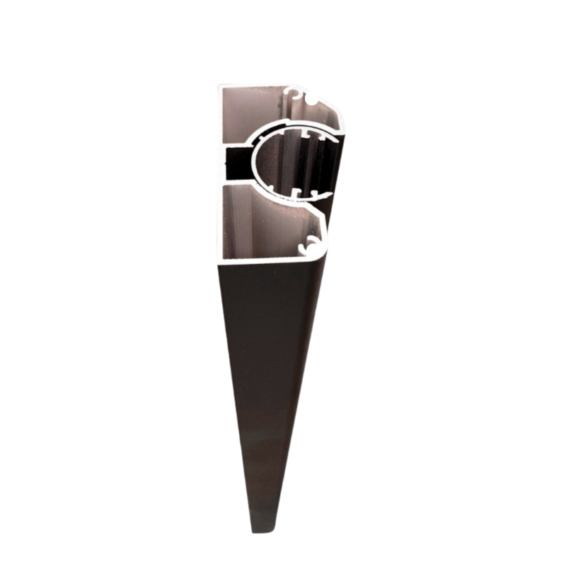 MCFENCE Anthracite, Poteau mural multiangle, [H 1.40m]