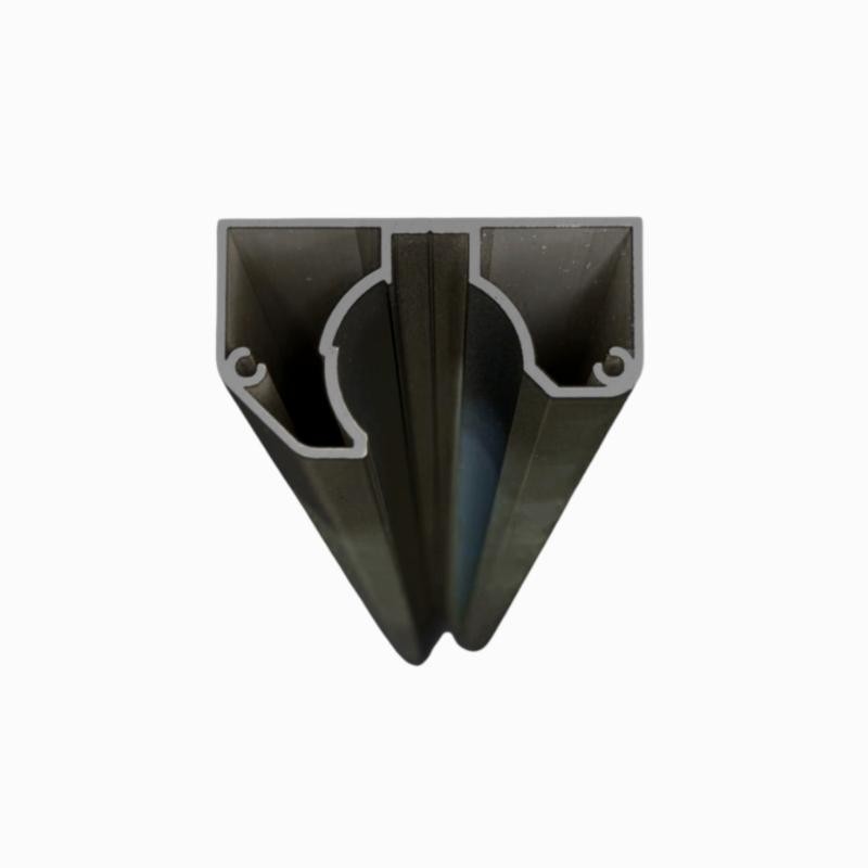 MCFENCE Anthracite, Poteau mural multiangle, [H 1.40m]