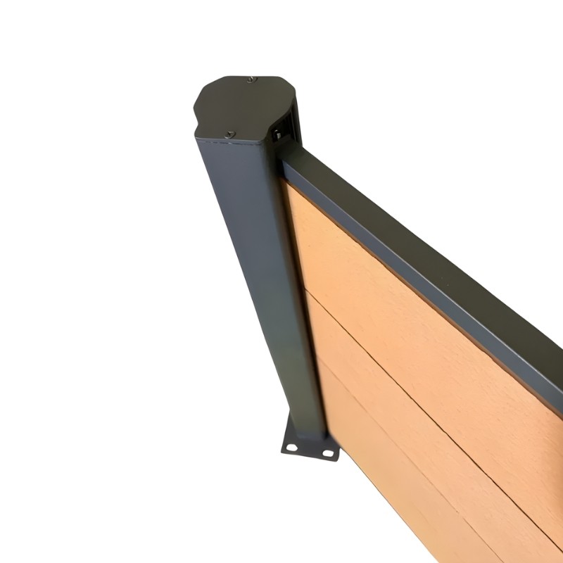 MCFENCE Anthracite, Poteau clôture multiangle [H 0.95m]