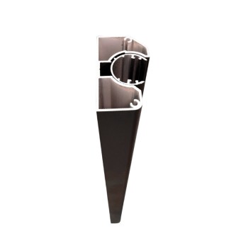 MCFENCE Anthracite, Poteau mural multiangle, [H 1.25m]