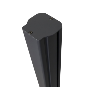 MCFENCE Anthracite, Poteau clôture multiangle à platine [H 1.25m]