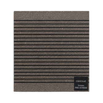 PRO XTREM Chocolat, Échantillon lame terrasse composite alvéolaire