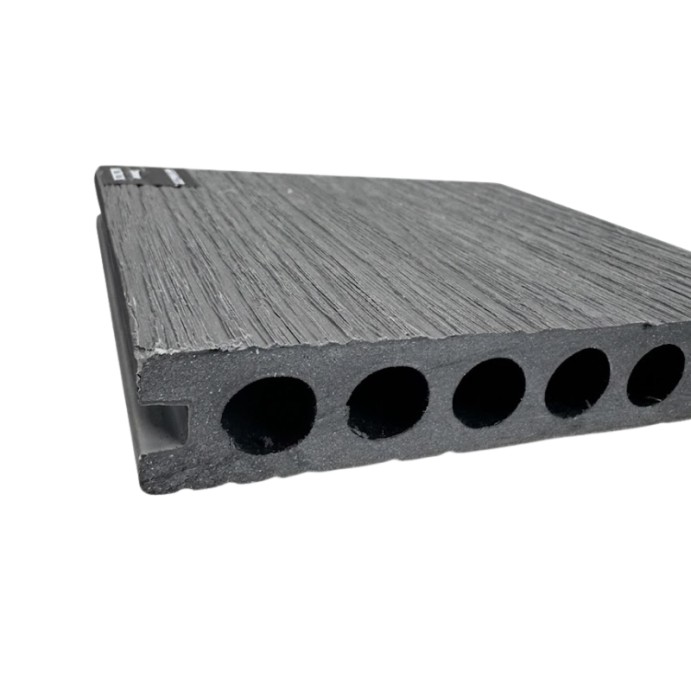 MCDECK Anthracite, Échantillon lame terrasse composite semi-pleine