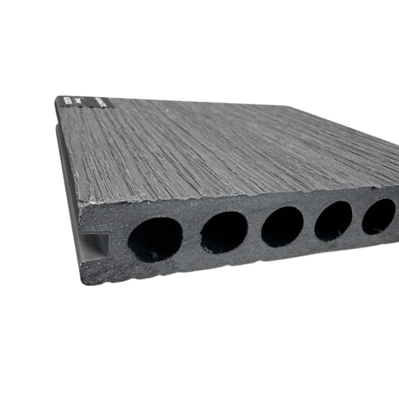 MCDECK Anthracite, Échantillon lame terrasse composite semi-pleine