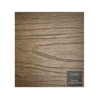 SUPRADECK Antique, Échantillon lame terrasse composite pleine