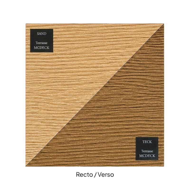 MCDECK Sand, Échantillon lame terrasse composite semi-pleine