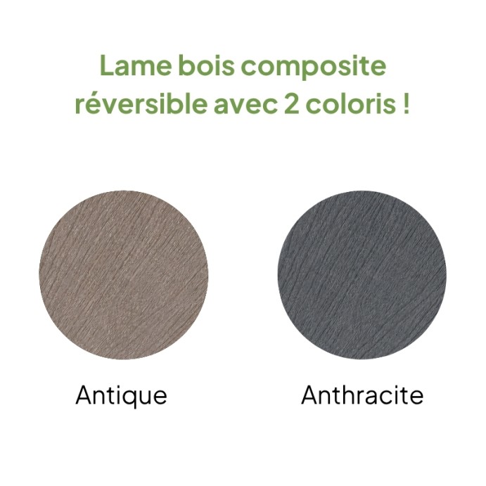 MCDECK Antique, Lame composite semi-pleine